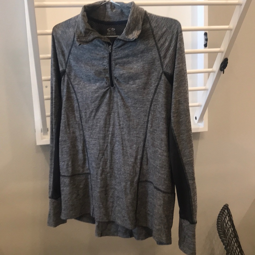 1/4 zip pull over activewear sweatshirt